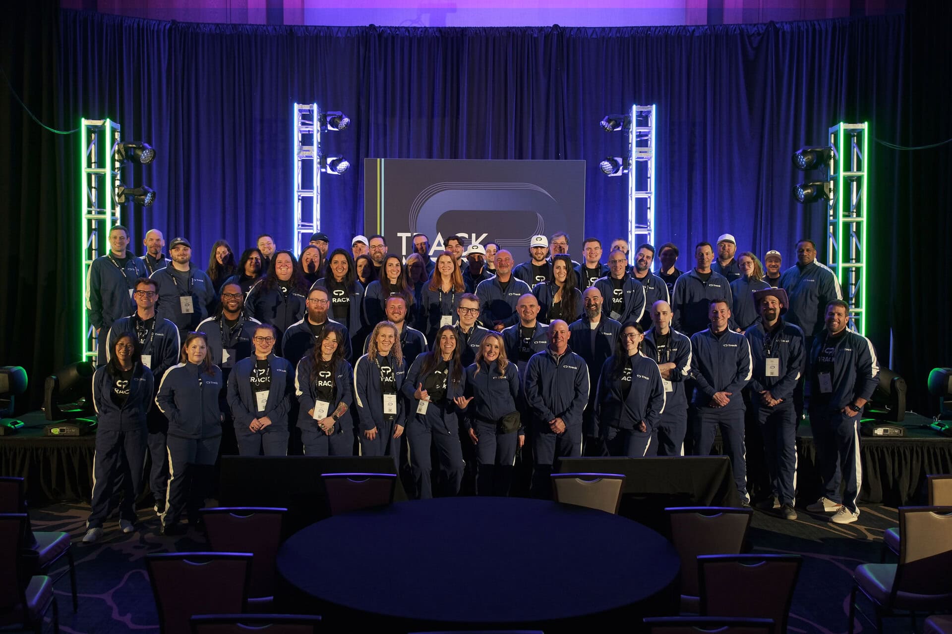 Photo of Track employees at TrackMeet26